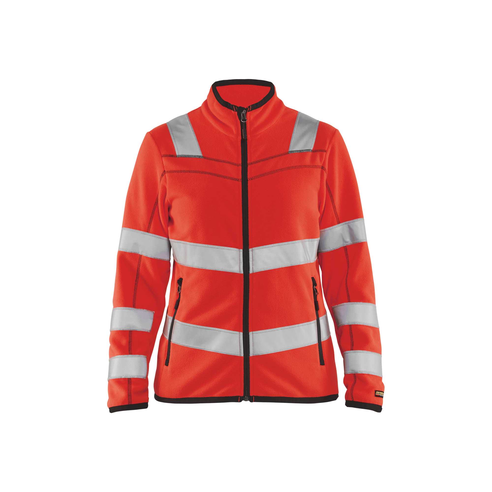 BLAKLADER 49661010 Women's Hi Vis microfleece jacket Hi Vis Reflective Work Jacket WOMEN - Antipilling Fleece